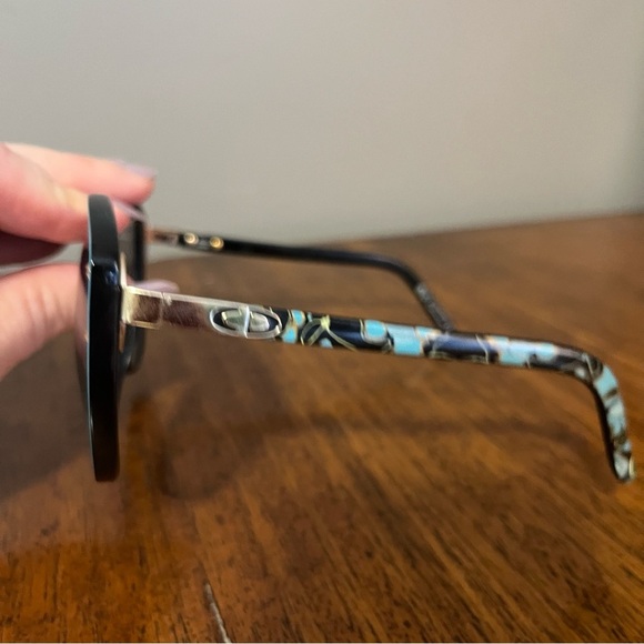 Christian Dior black and blue vintage sunglasses. Made in Germany 2277 90. - Picture 4 of 12
